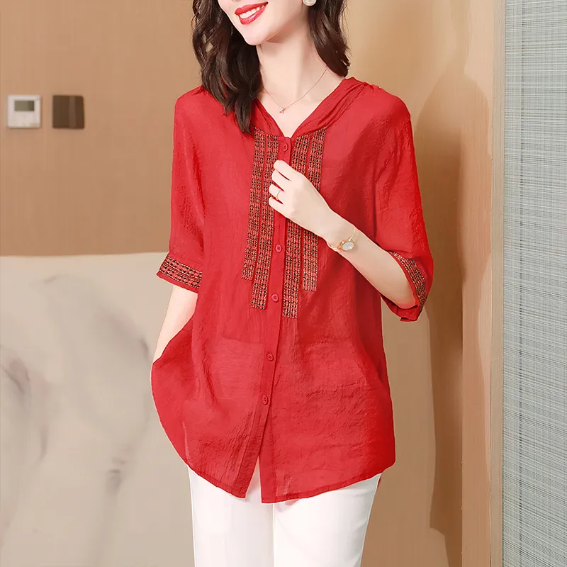 Cypress House Shirt Women's Red-6