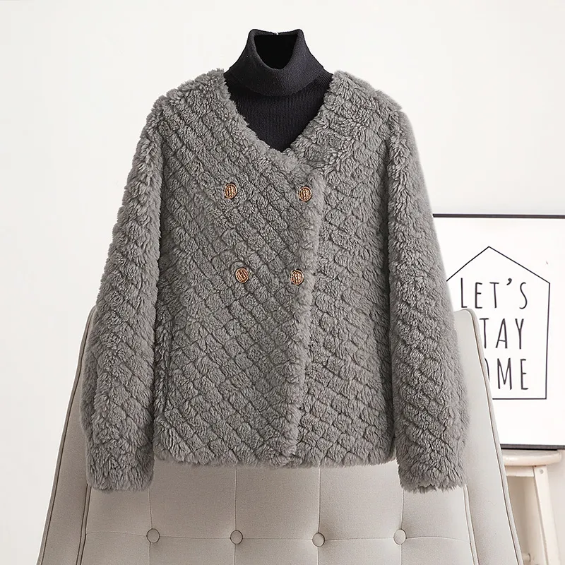 Cypress House Velvet feel Coat Women's Light Gray-4
