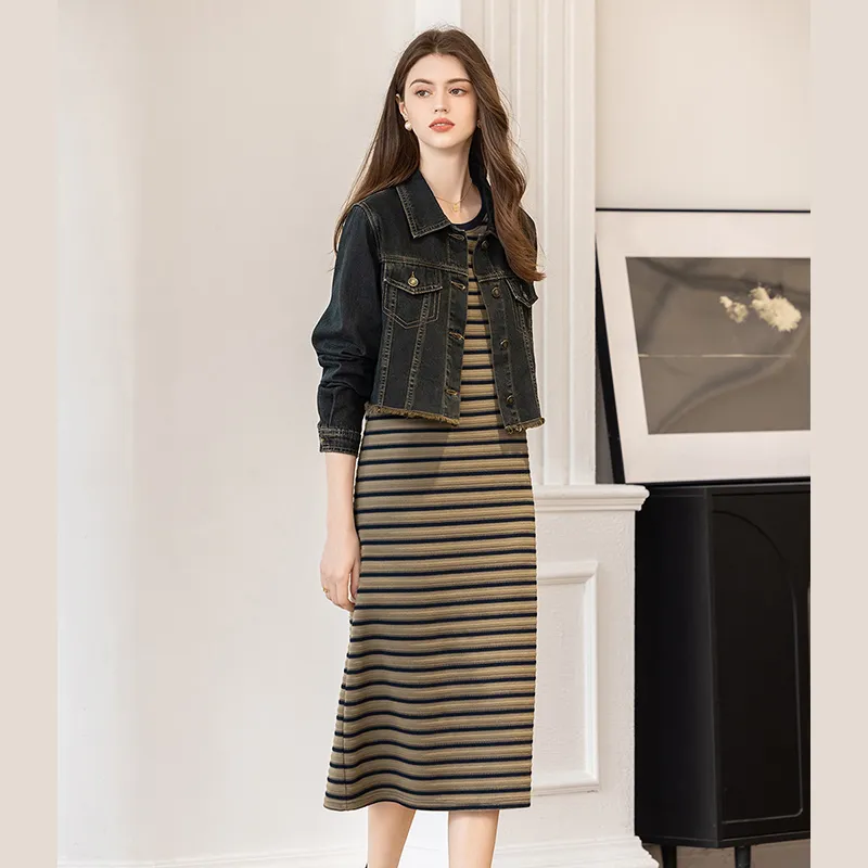 TOUCH Two Piece Skirt Sets Women's-5