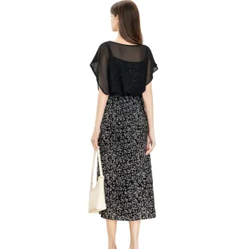 TOUCH Short Sleeved Dress Women's Black