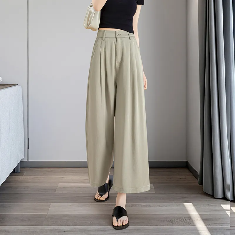 TOUCH Casual Pants Women's Pea Green-5