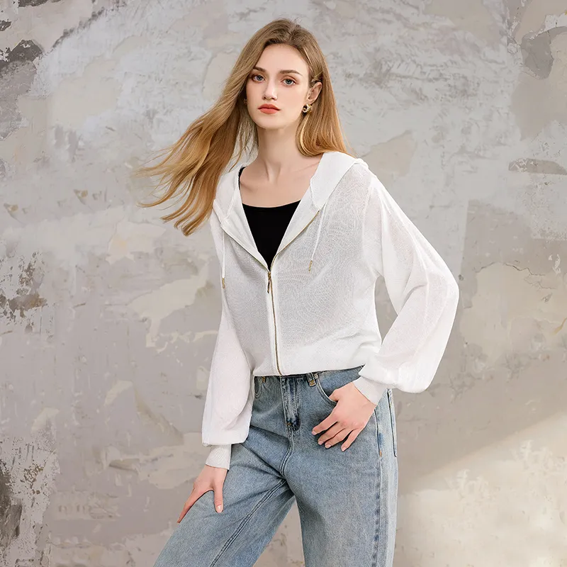 TOUCH Cropped Coat Women's White-1