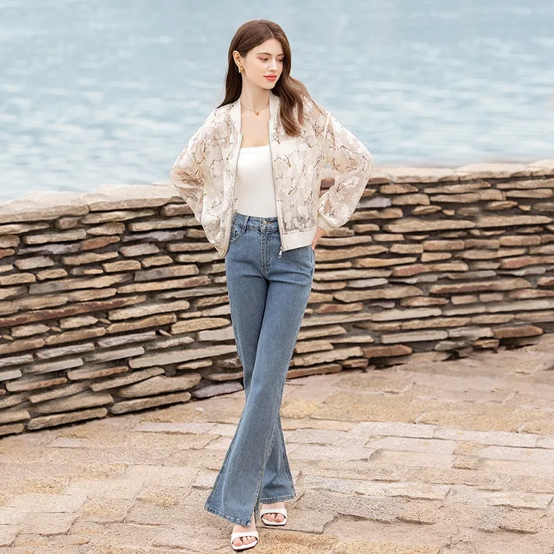 TOUCH Cropped Coat Women's Beige-5