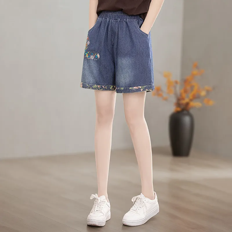 Cypress House Denim Shorts Women's Dark Blue-4