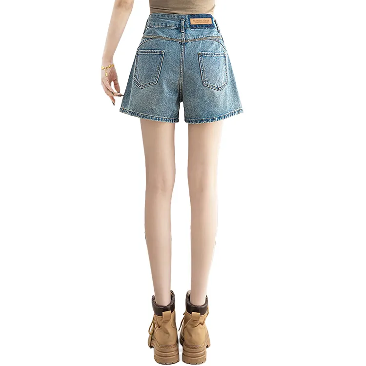 Cypress House Denim Shorts Women's Light Gray Blue-1