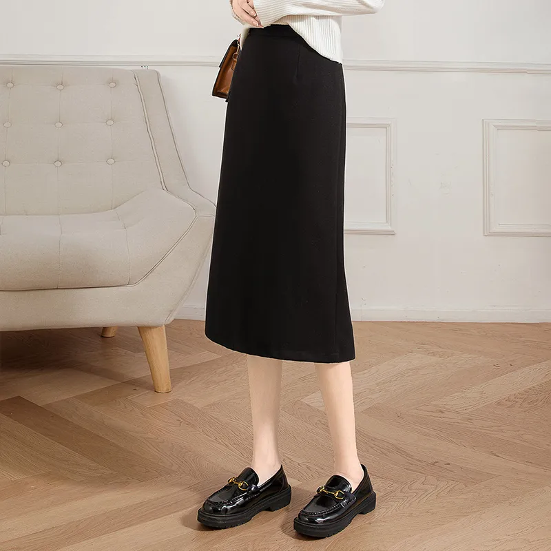 Cypress House Casual Long Skirt Women's Black-5