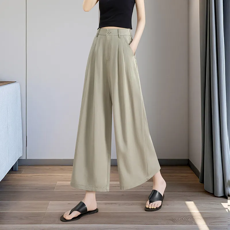TOUCH Casual Pants Women's Pea Green-4