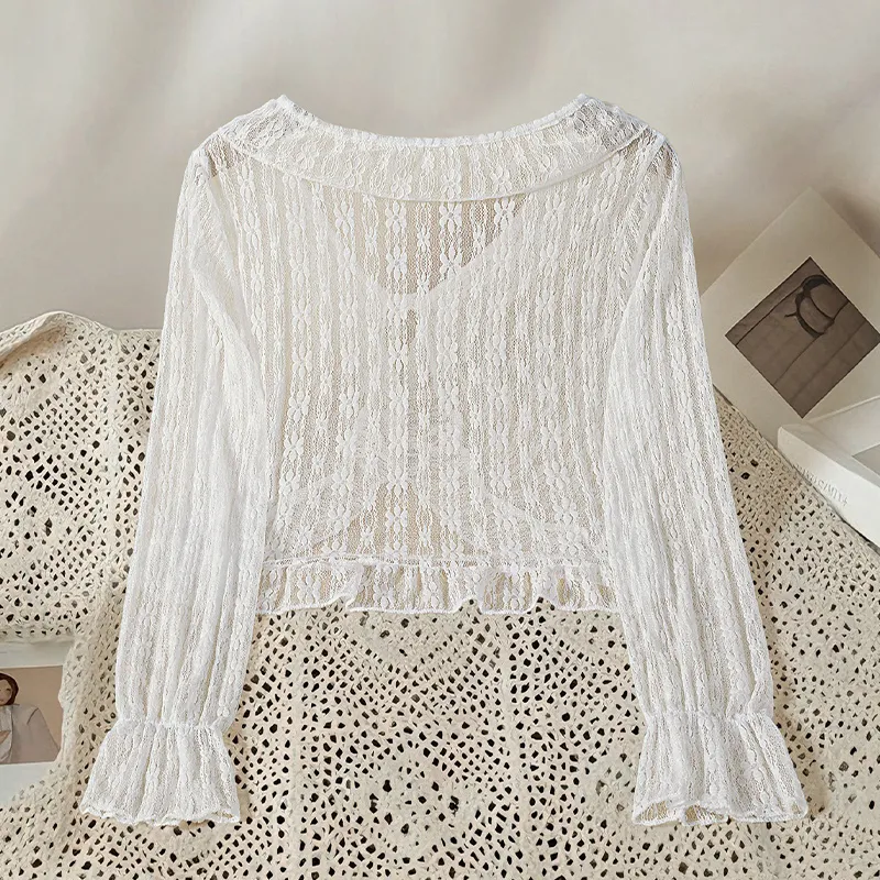 TOUCH Cropped Coats Women's White-3