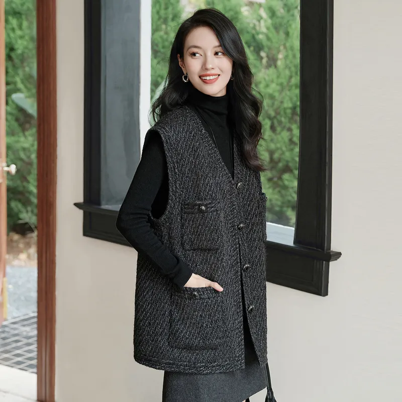 Cypress House Vest Women's Black Gray-5