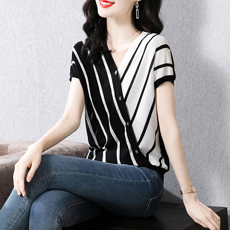 Cypress House Knitwear Women's Black White-4