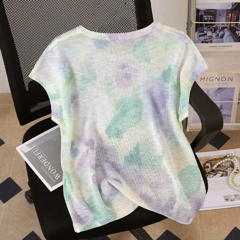 TOUCH Knitwear Women's Green Purple Multicolor-3