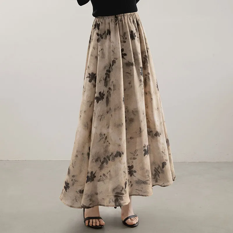 Cypress House Casual Long Skirts Women's Cloud Yellow-6