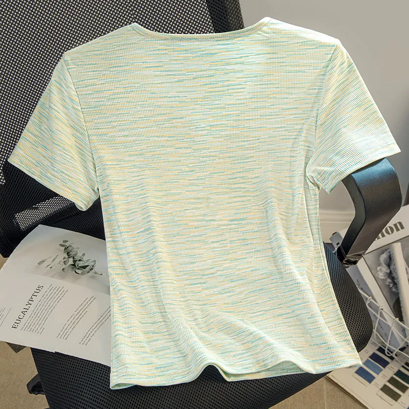 Cypress House T Shirts Women's Yellow Green-3
