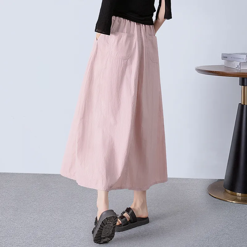 Cypress House Casual Long Skirt Women's Pink-3