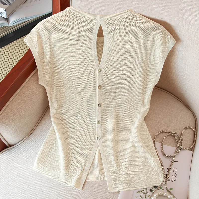 Cypress House Knitwear Women's Apricot-2
