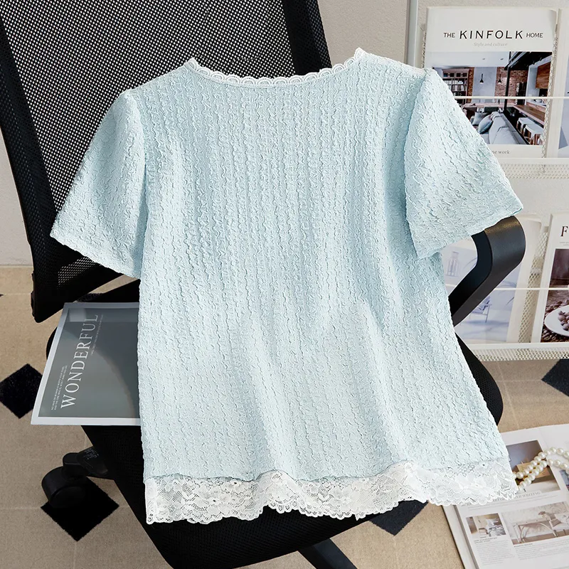 TOUCH T Shirts Women's Light Blue-3