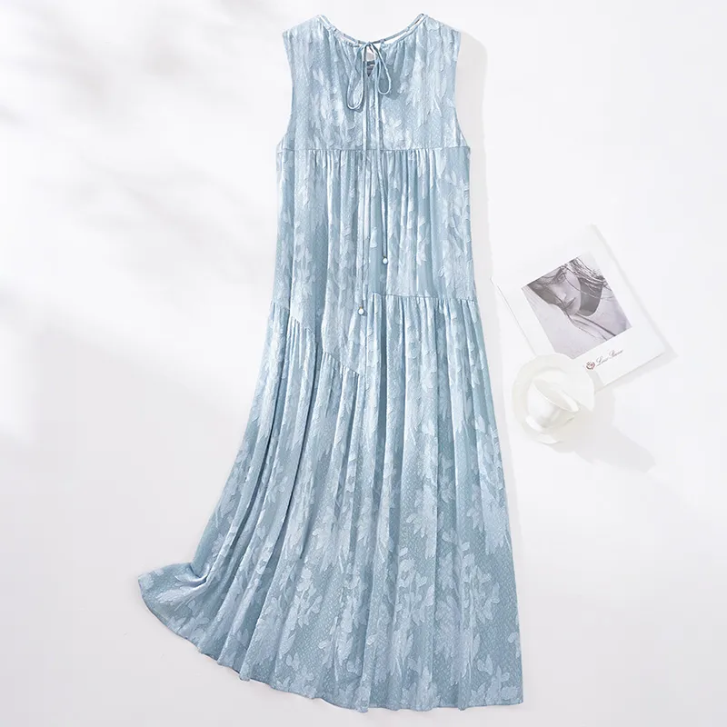 Cypress House Sleeveless Dress Women's Lake Blue-3