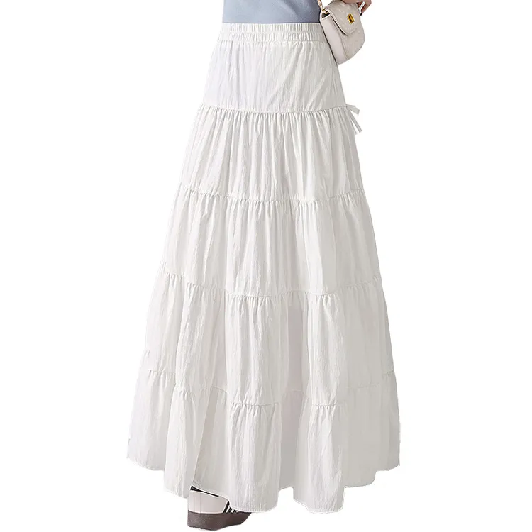 Cypress House Casual Long Skirt Women's White-1