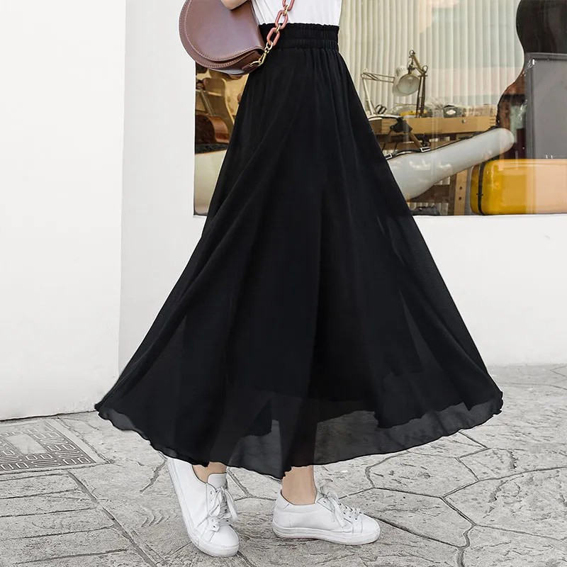 Cypress House Casual Long Skirts Women's Black-5