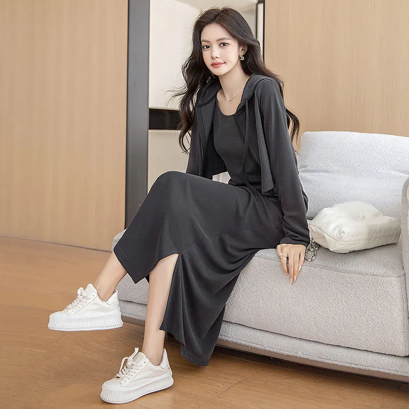 Cypress House Skirt Set Women's Dark Gray-6