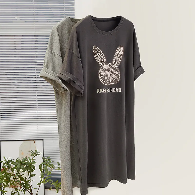 Cypress House Short Sleeved Dresses Women's Dark Gray-2