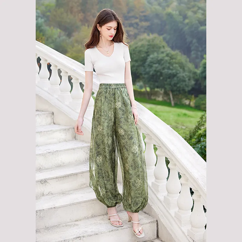 TOUCH Casual Pants Women's Dark Green-6