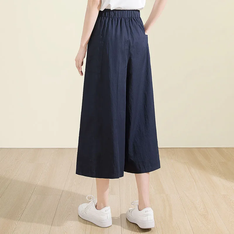 Cypress House Casual Pants Women's Navy Blue-3