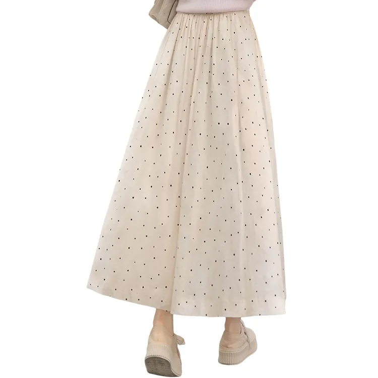 Cypress House Casual Long Skirt Women's Beige-1
