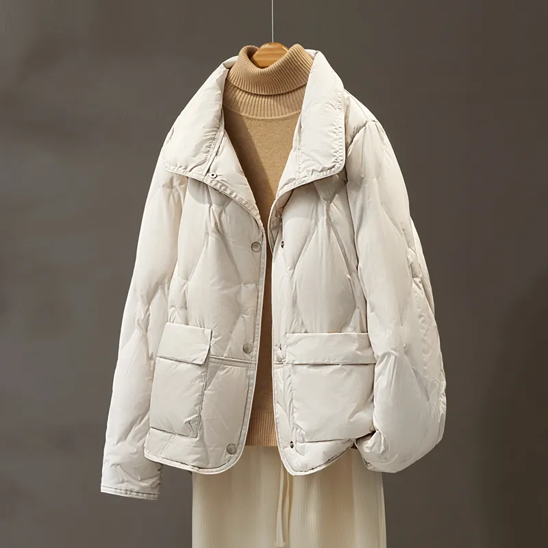 TOUCH Puffer Jacket Women's Beige-2