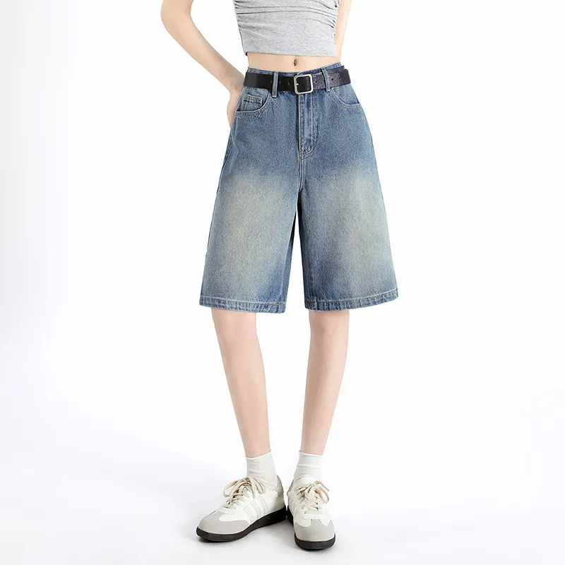 TOUCH Denim Shorts Women's Vintage Dark Blue-2