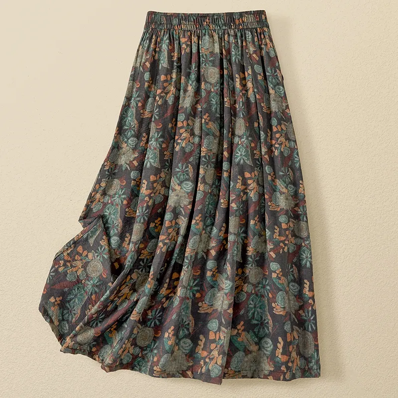 TOUCH Casual Long Skirt Women's-3