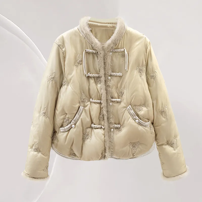 Cypress House Down Jacket Women's Khaki Yellow-2