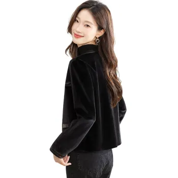 Cypress House Cropped Coats Women's Black