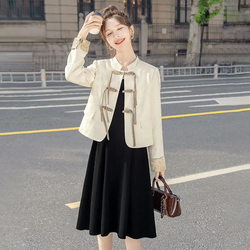 Cypress House Cropped Coat Women's Pearl White-4