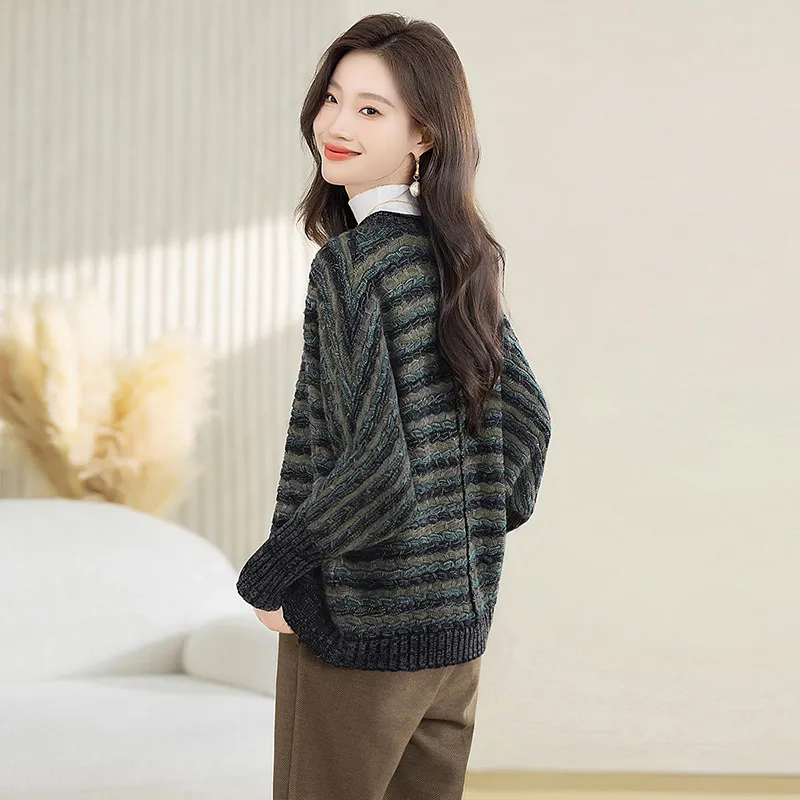 Cypress House Knitwear Women's Navy Blue-4