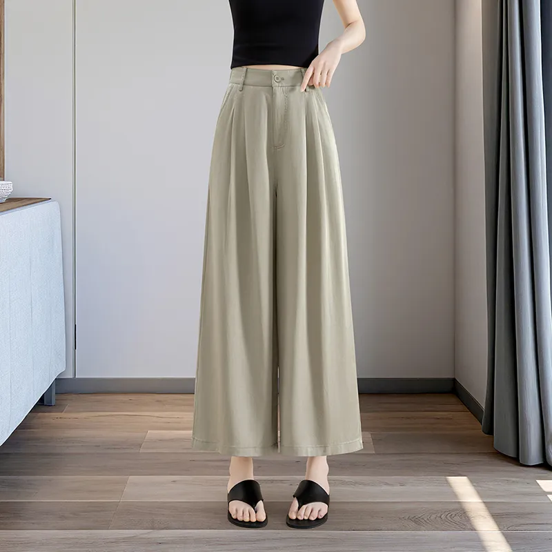 TOUCH Casual Pants Women's Pea Green-2