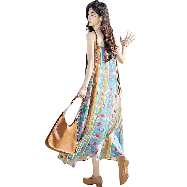 Cypress House Slip Dress Women's Multicolor Stripes-1