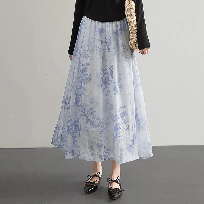 Cypress House Casual Long Skirt Women's Wisteria-4