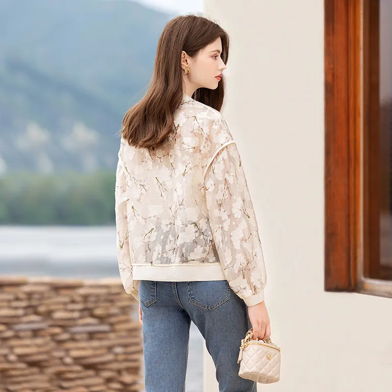 TOUCH Cropped Coat Women's Beige-2
