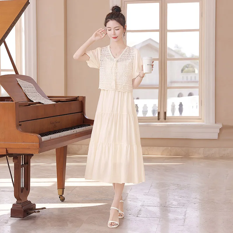 Cypress House Skirt Set Women's Apricot-4