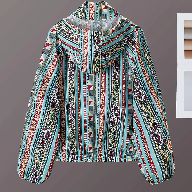 TOUCH Jackets & Coats Women's Red Green Multicolor-3