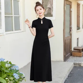 Cypress House Cheongsam Women's Black