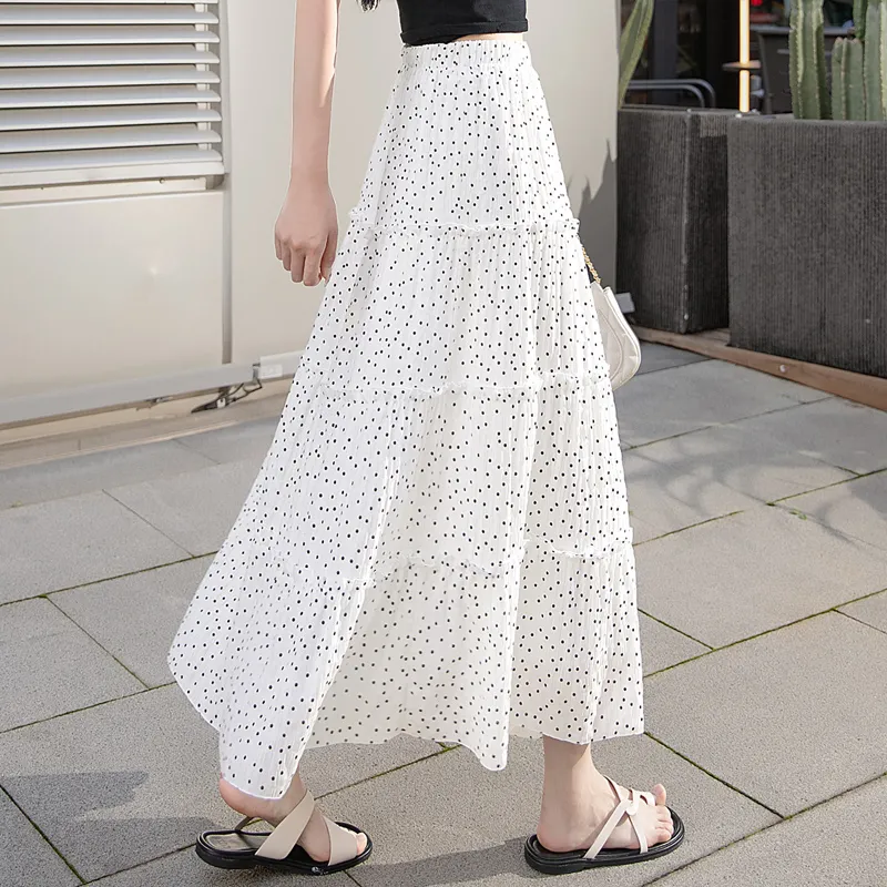 Cypress House Casual Long Skirt Women's White-4