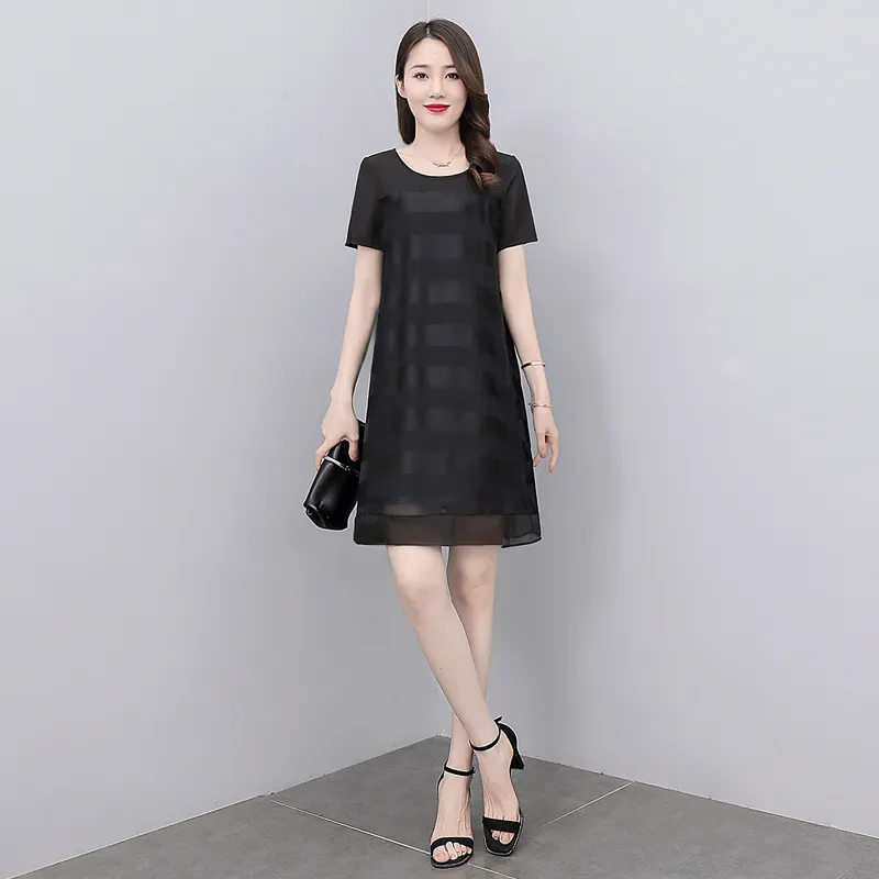 Cypress House Short Sleeved Dress Women's Black-4