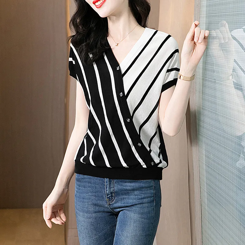 Cypress House Knitwear Women's Black White-2