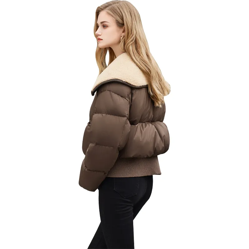 TOUCH Down Jacket Women's Dark Coffee-1