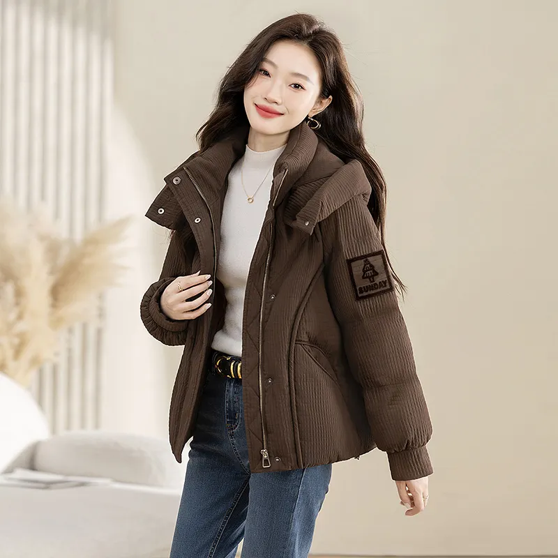Cypress House Puffer Jacket Women's Dark Coffee-7