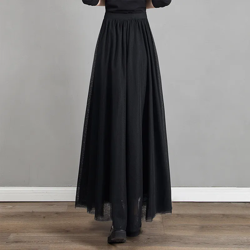 Cypress House Casual Long Skirt Women's Black-4