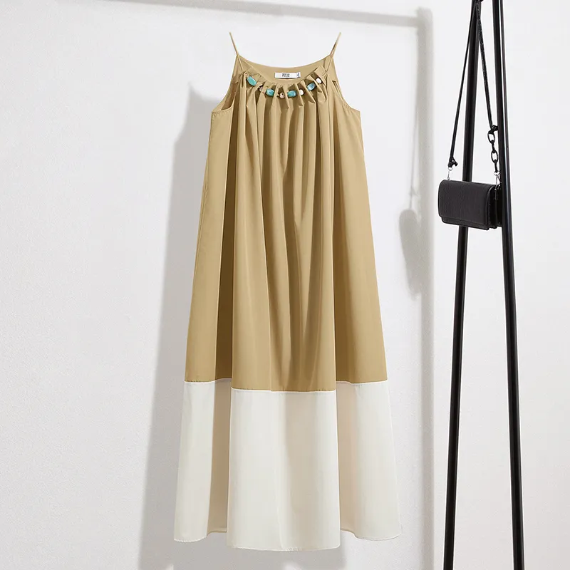 TOUCH Sleeveless Dress Women's Khaki-2