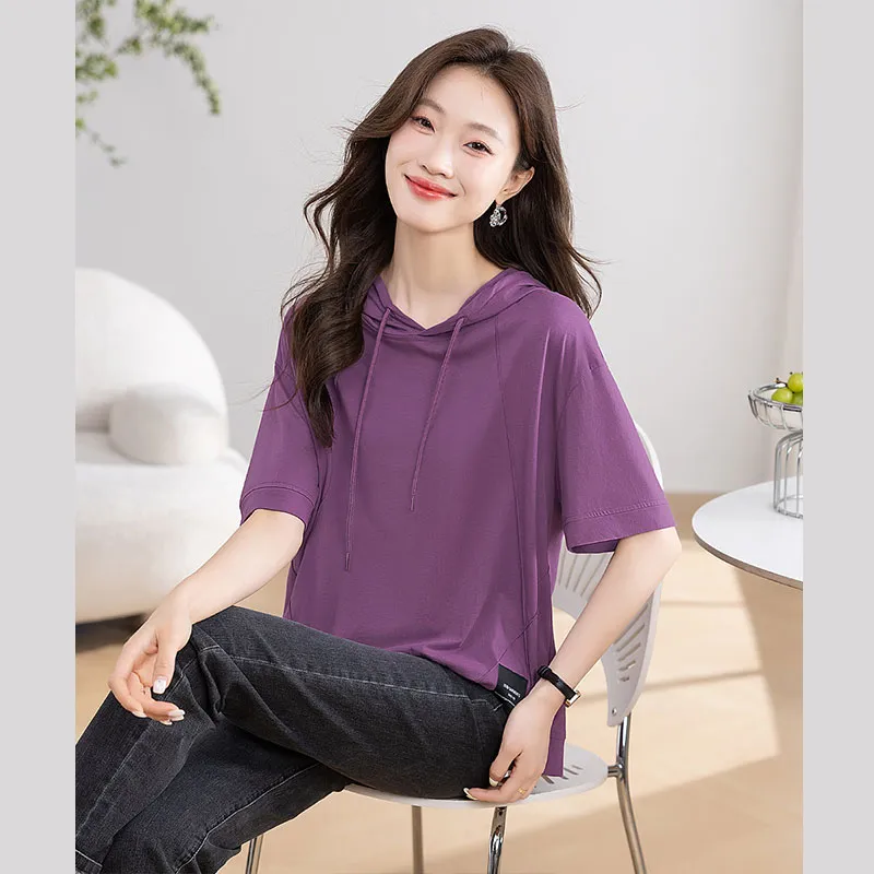 Cypress House T Shirt Women's Purple-6